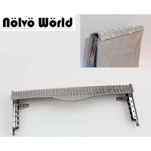 1-4-10 pieces Silver 18*6.5cm Metal Purse Frame purse frame,New Arrival Women Clutch Bag Evening Dancing Bags Lock Frame Sewing