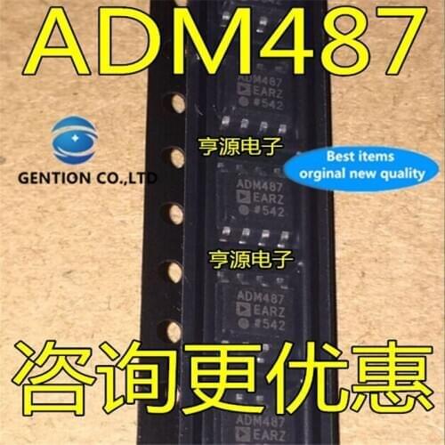10Pcs ADM487EAR ADM487EARZ ADM487 SOP-8 data transceiver in stock 100% new and original