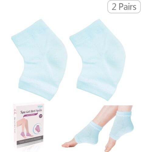 2Pcs Gel Heel Socks Moisturizing Relieve Dry Cracked Removal Dead Skin Feet Care Socks Professional Nursing Health Care Foot
