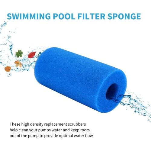 2pcs Pool Filter Sponge for Intex Type A Reusable Washable Pool Sponge Cleaner Swimming Pool 10cmx20cm Outdoor Pool Accessories