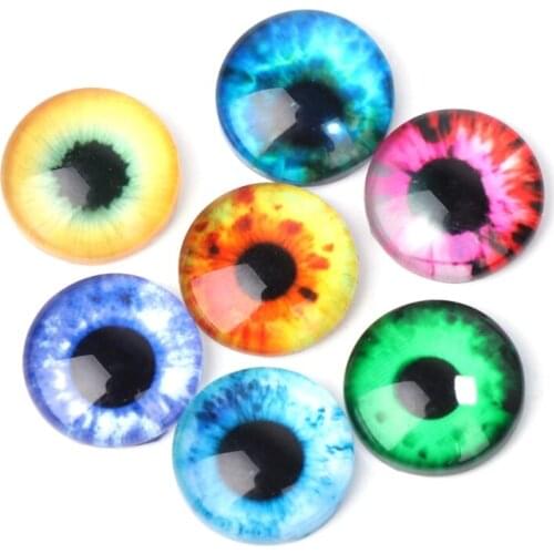 20Pcs 10/16/20mm Glass Dolls Eye DIY Handcraft Animal Eyes Jewelry Accessories Glass Doll Eyes