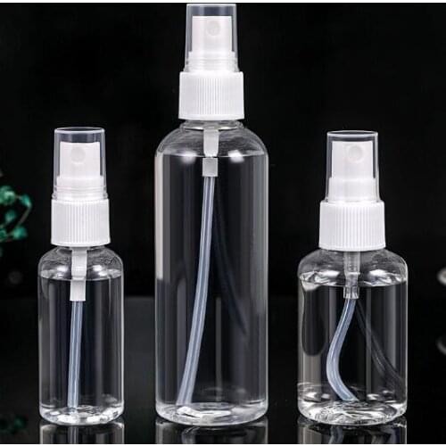 30, 50, 100ml ml transparent spray bottle PET cosmetics, small pot, perfume, plastic small spray bottle