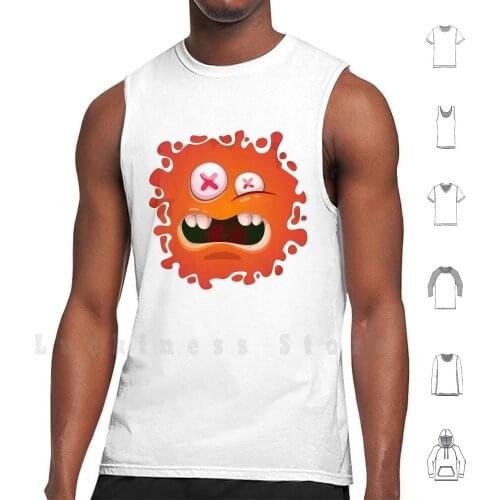 Crazy Monster Face Splash Halloween tank tops vest sleeveless Dracula Frankenstein Monster Ghost Zombie