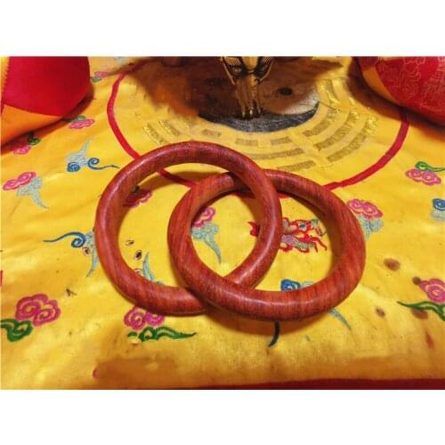 The circle of heaven and earth of Taoism, Honghua pear wood Yin Yang ring bracelet, Seven Star Yin Yang Ring Bracelet