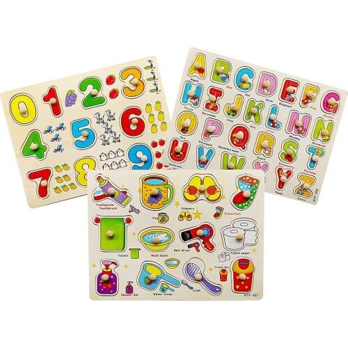 ChildrenS Hand Grabbing Board Puzzle Educational Toys Digital Alphabet Classification Sorting Educational Puzzle Learning Toys