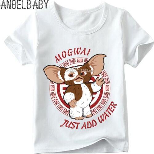 Children Gremlins Gizmo Cartoon Print Funny T shirt Summer Baby Boys/Girls Cute Tops Kids Great Casual Clothes,HKP5170
