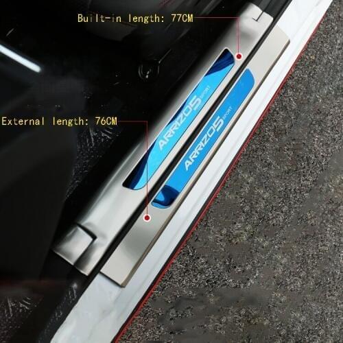 For Chery ARRIZO5 ARRIZO 5 Welcome pedal stainless steel material modified door sill door pedal rear guard car Accessories
