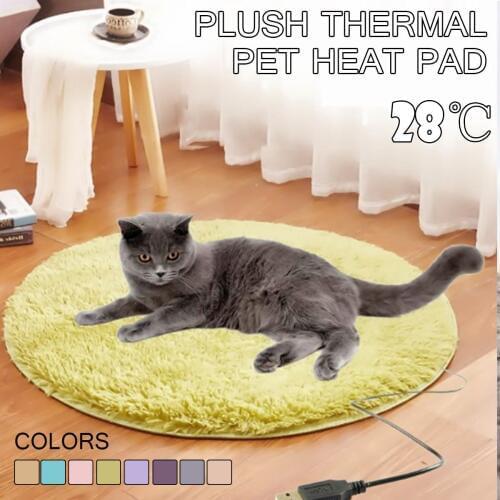 USB Pet Electric Heating Pad Blanket Cat Electric Heated Pad Anti-scratch Dog Heating Mat Sleeping Bed For Autumn Winter