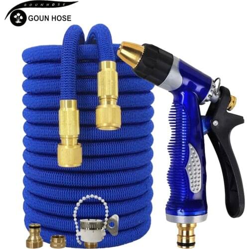 New Garden Car Washing Machine Retractable Flexible Garden Watering Hose Adjustable Gun Outdoor Irrigation Hose Can Be Extended