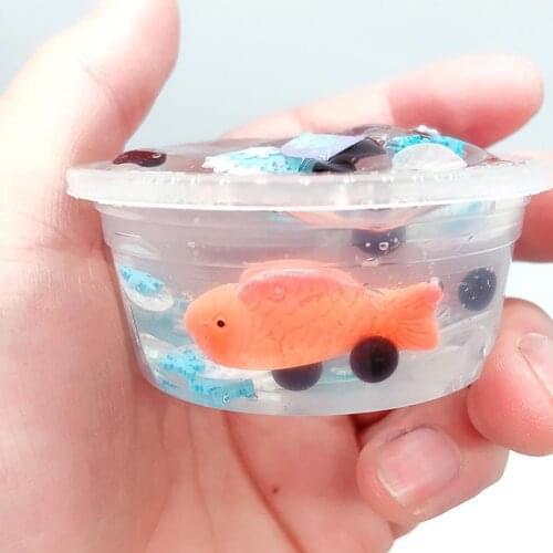 60/120ml Kids Slime Toy Ocean Dolphin Mud Clay Slime Plasticine Sludge Stress Relief Kids Toy For Kids Children Slime Toy