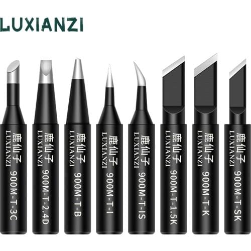 LUXIANZI Pure Copper Soldering Iron Head For BGA Soldering Tools SGS Certification High Quality 900M Lead-free Solder Iron Tips