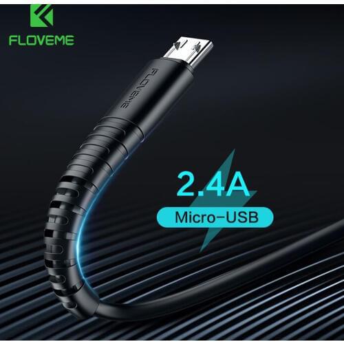 FLOVEME Micro USB Cable 5V 2.4A Charging Data Charger Cable For Samsung Xiaomi Huawei Android Phone Charger Cable Micro USB Cord