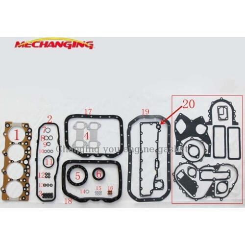 4BE1 4BE1N For ISUZU ELF350 KS320 NKR Engine Rebuilding Kits Engine seal Gasket Full Set Engine Gasket 5-87811-193-0