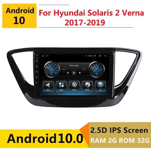 2G RAM Android car stereo for Hyundai Solaris 2 Verna 2017 2018 2019 2020 radio navigation GPS Multimedia Player headunit