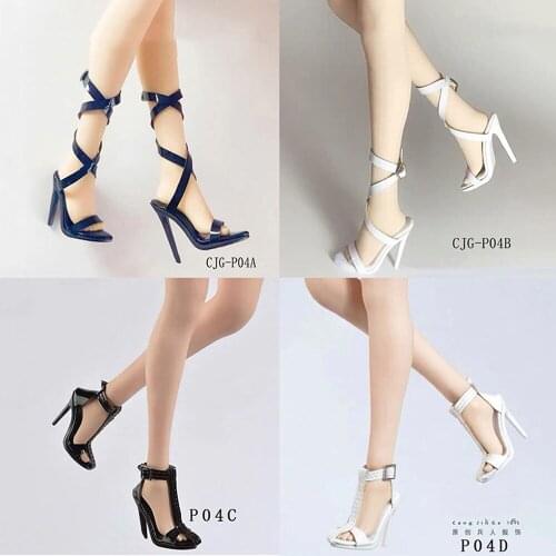 1/6 scale woman Figure accessory heels shoes model women sandals high heels CJG-P04 for 12 inches Action Figure body