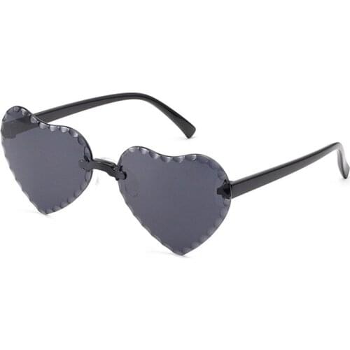 Cute Kids Rimless Heart Shaped Sunglasses Eyeglasses Child Sun Glasses Boys Eyewear Girls