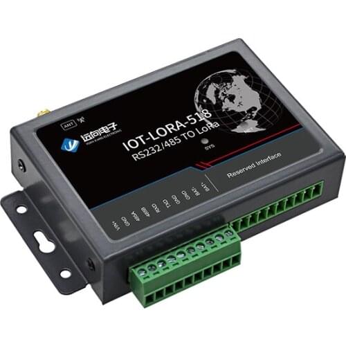 LORA Module DTU 433MHz Digital Radio RS485+232 Serial Port Transparent Transmission 1278 Spread Spectrum Point-to-point