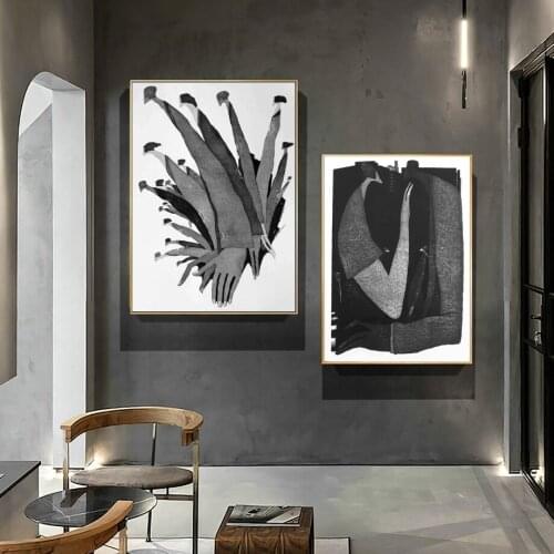 Wall Art Canvas Painting Abstract Human Relations Black White Nordic Posters And Prints Wall Pictures For Living Room Wall Decor
