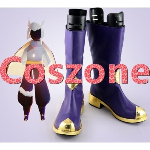 Sky Children of Light Purple Cosplay Shoes Boots Halloween Carnival Cosplay Costume Accessories