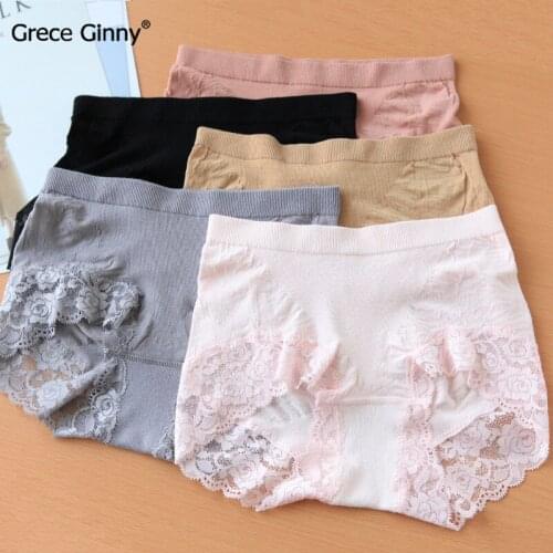 Bamboo fiber underwear ladies lace side hip knitting seamless underwear bamboo charcoal comfortable triangle sexy underwear