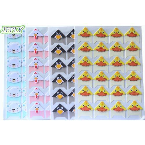 New Arrival Cartoon Cute Photo Corner Stickers For DIY Baby Photo Album Scrapbooking Home Decor 24pcs/sheet