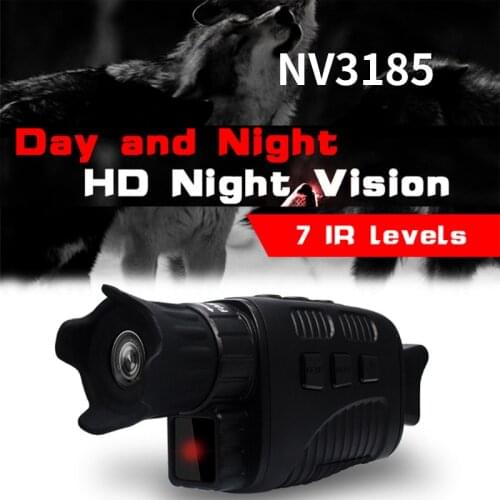 NV3185 4X Zoom Monocular Night Vision Video Device Recorder Digital Camcorder Security Scouting Game Infrared Scope For Hunting