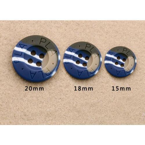 Resin DIY apprael button for Camouflage clothing 4 holes