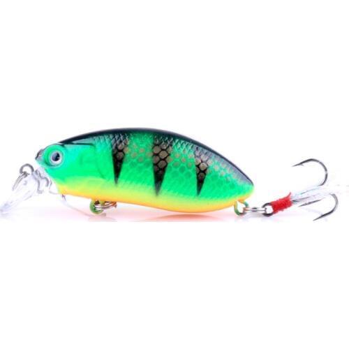 HENGJIA Floating Shallow Diving Crankbait isca artificial Fishing Lures 9.6g 60mm Lifelike Wobblers 6#hook Sharp Hooks peche