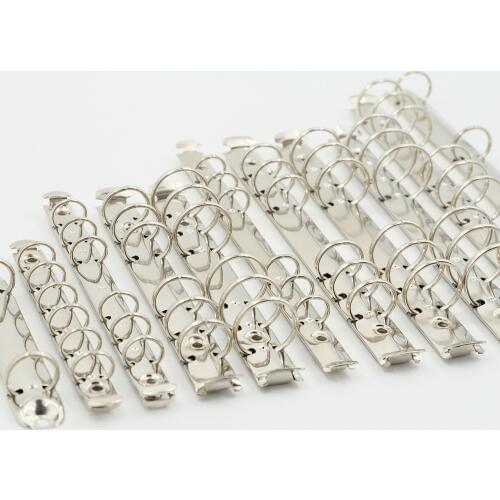 A4 B5 A5 A6 A7 B7 Loose leaf Spiral Notebook Metal Clip Ring Binder 1.5/2/3cm diameter DIY fill paper storage folder accessories