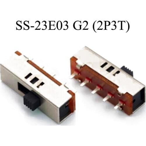 YuXi 5Pcs/lot SS-23E03G2(2P3T) Toggle Switch Drill Switch 3 Files Accessories Switch Button Switches