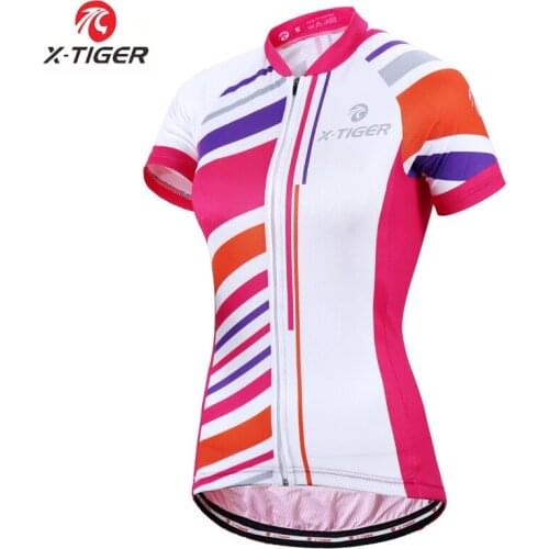 X-Tiger Pro Women Cycling Jerseys Mountain Bike Clothes Shirt 100% Polyester Bicycle Clothing Summer Cycling Clothing