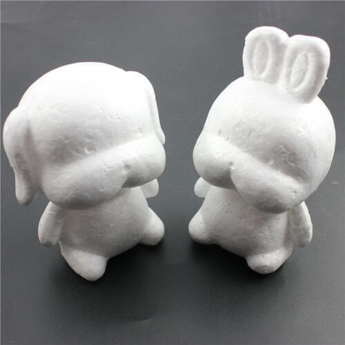 1 pcs Modelling Polystyrene Styrofoam Foam dog rabbit White Craft Balls For DIY Christmas Party Decoration Supplies Gifts