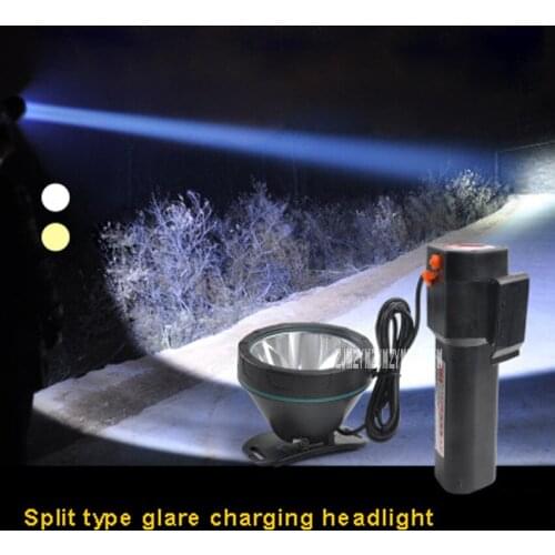 12pcs/lot New 8401F Split Type LED Headlamps High-quality Headlamp For Rechargeable Fishing Hunting Camping 800 Meters 4.2V 10W