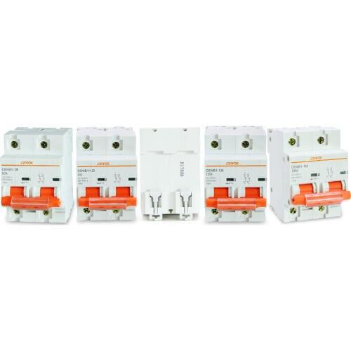 2018 good quality 2P DC 1000V solar breaker DC breaker mcb DC circuit breaker 63A 80A 100A 125A for global solar energy user
