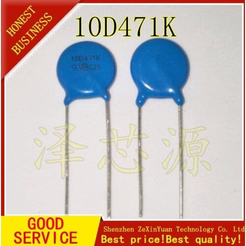20pcs varistor 10D471K 470V piezoresistor 10D471