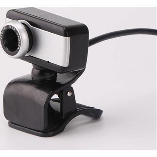 360° Rotary USB2.0 Webcam Computer Network Live Video Head Camera Free Drive Camera with Mic for PC Laptop Desktop Computers