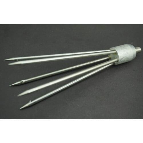 5 Prong Fishing Fish Stainless Steel Spear Diving Spear Gaffs Fishing Gun Salmon Barbed Gig 8mm Head Spearfishing Equipment