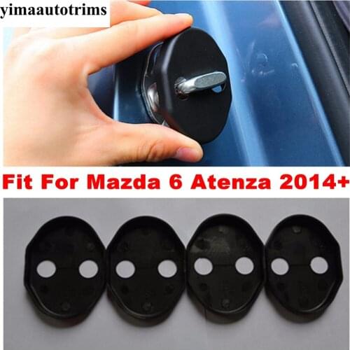 Accessories For Mazda 6 2014 - 2021 Plastic Inner Car Door Lock Protective Cover Buckle 4 Piece / Set