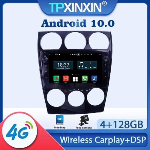Android 10.0 For Mazda 6 2002 2003 2004 - 2008 Car Radio Multimedia Video Audio Recorder DVD Player Navigation HeadUnit GPS 2din