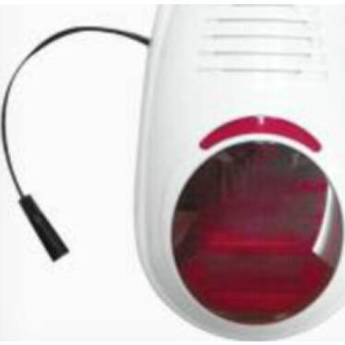 Wireless outdoor siren with flash for home security alarm system