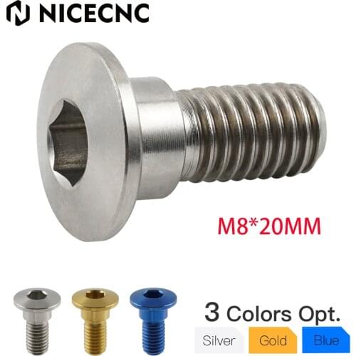 NICECNC M8 x 20MM ATV Rear Brake Rotor Screw Bolt For Yamaha Raptor 700 2006-2021 700R 2011-2021 700R SE 2014-2020 2019 2018