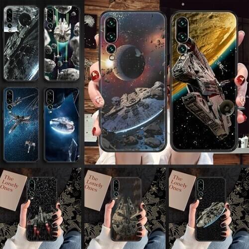 Star space ship Wars Phone case For Huawei P Mate P10 P20 P30 P40 10 20 Smart Z Pro Lite 2019 black soft Etui painting coque art