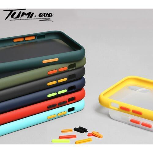 Luxury Shockproof Armor Matte Phone Case for iPhone 7Plus 6Plus 6S 7 8 Plus Cases for iPhone 11 Pro Max XR XS X Matte Back Cover