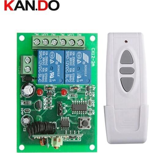 DC12V 24V 10A Motor Remote Switch Controller Motor Forwards Reverse Up Down Wall Transmitter Manual Button Limit Switch
