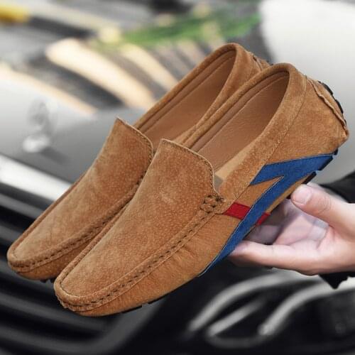 Men Flats New Casual Shoes Office Driving Office Leather Men Loafers