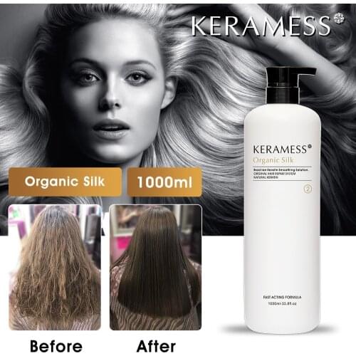AGerios Free Shipping Organic Silk Fantasy KeraMess Pure Hydrolyzed Keratin Hair Straightening Creams Treatment