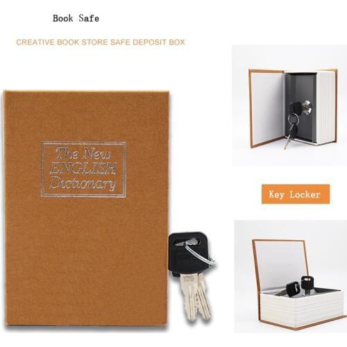 Dictionary Book Safe Security Key Lock Money Hidden Secret Safe Key Safe Box Stash Cash Money Coin Storage Jewellery key Locker