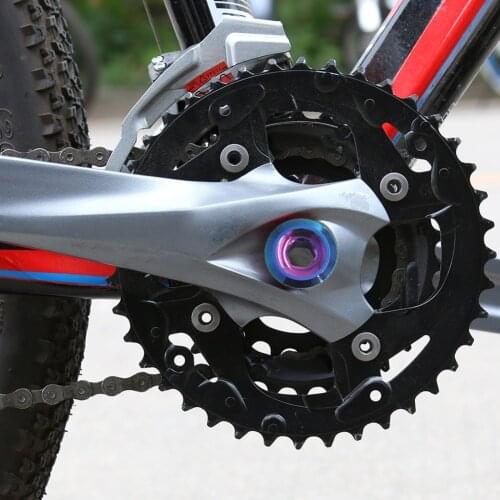M18/M20 Bicycle Bracket Alloy CNC Crankset Nut Crank Cover Crankset Screws Crank Arm Fixing Bolt Crank Bolt Cover Cap