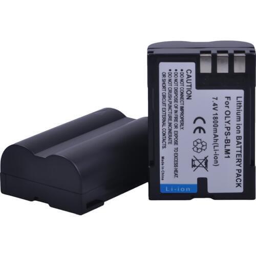2pc PS-BLM1 PS BLM1 BLM-1 1800mAH Rechargeable Li-ion Battery for Olympus EVOLT E-300 E-330 E-500 E-510 C-5060 C-7070 C-8080 E-1