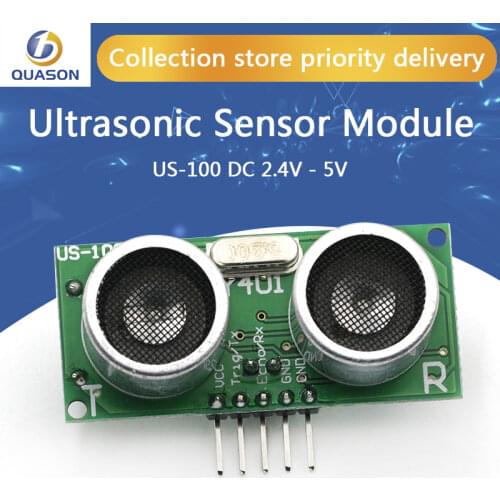 US-100 Ultrasonic Sensor Module DC 2.4V - 5V With Temperature Compensation Range Distance 450cm For Arduino
